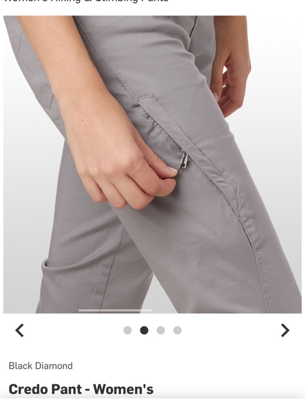 Black Diamond Women's Credo Pant - NWOT - Picture 4 of 6
